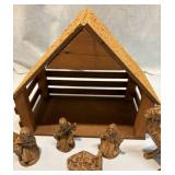 Ceramic Nativity Set with Manger Ceramic Nativity Set with Manger