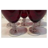Ruby Red Water Goblets Ruby Red Water Goblets