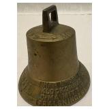 Vintage Swedish Brass Christmas Bell Vintage Swedish Brass Christmas Bell