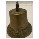 Vintage Swedish Brass Christmas Bell Vintage Swedish Brass Christmas Bell