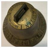 Vintage Swedish Brass Christmas Bell Vintage Swedish Brass Christmas Bell