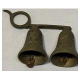 Double Brass Bells with Finger Loop Double Brass Bells with Finger Loop
