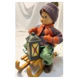 Hummel Porcelain Doll - Ride Into Christmas 1991 Hummel Porcelain Doll - Ride Into Christmas 1991