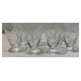 Set of Eight Water Glasses Set of Eight Water Glasses