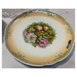 Beautiful Glass Serving Bowl and 2 Vintage Dishes Beautiful Glass Serving Bowl and 2 Vintage Dishes
