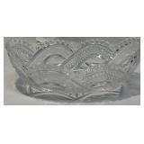 Beautiful Glass Serving Bowl and 2 Vintage Dishes Beautiful Glass Serving Bowl and 2 Vintage Dishes