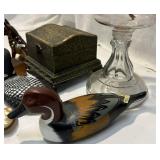 Oil Lamp, Vintage Clock, Wood Boxes, Animals Oil Lamp, Vintage Clock, Wood Boxes, Animals