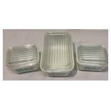 Vintage Pyrex Butterprint Refrigerator Dishes Vintage Pyrex Butterprint Refrigerator Dishes