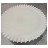 Fenton Bowl and Fenton Cake Plate Fenton Bowl and Fenton Cake Plate