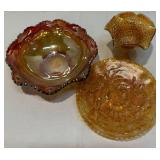 Vintage Carnival Glass Pieces Vintage Carnival Glass Pieces