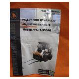 Wolverine 48" Skid Steer Hydraulic Adjustable Pallet Forks Wolverine 48" Skid Steer Hydraulic Adjustable Pallet Forks