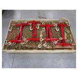 LandHonor (8) 5/16"-3/8" 5400lb Ratchet Load Binders & (16) 20 LandHonor (8) 5/16"-3/8" 5400lb Ratchet Load Binders & (16) 20