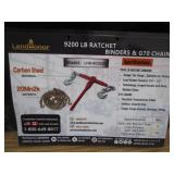 LandHonor (5) 3/8"-1/2" 9200lb Ratchet Load Binders & (10) 20 LandHonor (5) 3/8"-1/2" 9200lb Ratchet Load Binders & (10) 20