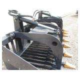 LandHonor 72" Skid Steer Skeleton Rock Bucket w/Grapple LandHonor 72" Skid Steer Skeleton Rock Bucket w/Grapple
