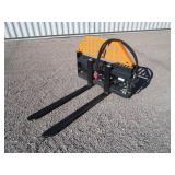 Wolverine 48" Skid Steer Hydraulic Adjustable Pallet Forks Wolverine 48" Skid Steer Hydraulic Adjustable Pallet Forks