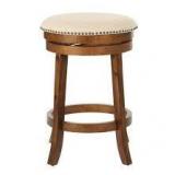 OSP Home Furnishings Backless Burnt Brown Swivel Stool (2-Pack)  Customer Returns See Pictures