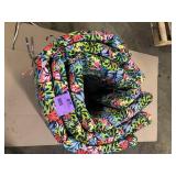 Lot of Hampton Bay 43 in. W x 21.5 in. D Outdoor Universal Chaise Lounge Cushion in Siesta Leaf   Customer Returns See Pictures