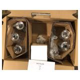 KICHLER Lecelles 24.53 in. 5-Light Polished Nickel Traditional Shaded Round Chandelier for Dining Room   Customer Returns See Pictures