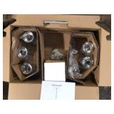 KICHLER Lecelles 24.53 in. 5-Light Polished Nickel Traditional Shaded Round Chandelier for Dining Room   Customer Returns See Pictures