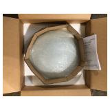 Generation Lighting Clip Ceiling 12.25 in. W. 2-Light Brushed Nickel Flush Mount   Customer Returns See Pictures