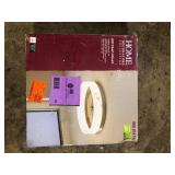 Home Decorators Collection 13.75 in. 21-Watt Brushed Nickel Integrated LED Ceiling Flush Mount  Customer Returns See Pictures