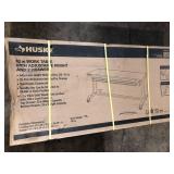 Husky Tool Storage 62 in. W White Adjustable Height Work Table with 2-Drawers  Customer Returns See Pictures