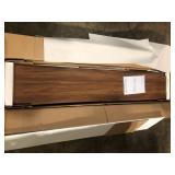 MODWAY Render 70 in. Walnut Wood TV Stand Fits TVs Up to 70 in. with Storage Doors  Customer Returns See Pictures