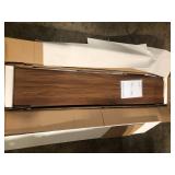 MODWAY Render 70 in. Walnut Wood TV Stand Fits TVs Up to 70 in. with Storage Doors  Customer Returns See Pictures