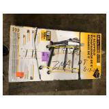 MetalTech Jobsite Series 3.3 ft. L x 6.3 ft. H x 2.6 ft. D Scaffold Work Platform with Safety Rail and Tool Tray, 900 lb. Capacity  Customer Returns See Pictures
