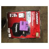 Husky 3 Gal. 120 PSI Portable Electric Oil-Free Light Duty Pancake Air Compressor with Fold Down Handle and 1-Quick Coupler  Customer Returns See Pictures