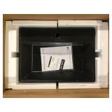 Claire 24 in. Ceramic Matte Black Console Sink Basin Black Legs by Swiss Madison   Customer Returns See Pictures