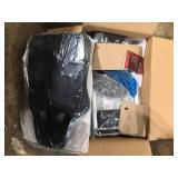 ComHoma Gaming Chair Fabric w/ Pocket Spring Cushion Ergonomic Computer Chair w/Headrest,Footrest,Lumbar Support,Black and White   Customer Returns See Pictures