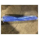 WESTIN OUTDOOR Peyton 9 ft. Market Patio Umbrella in Royal Blue with Bronze Round Base    Customer Returns See Pictures