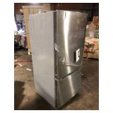 Vissani 18.7 cu. ft. Bottom Freezer Refrigerator in Stainless Steel Damaged Customer Returns See Pictures