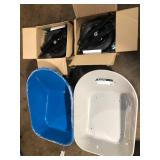 Lot of Assorted Wheel Barrows Missing Parts Various Models and Conditions  Customer Returns See Pictures