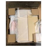 Hampton Bay Avondale 9 in. W x 24 in. D x 34.5 in. H Ready to Assemble Plywood Shaker Base Kitchen Cabinet in Antique White  Customer Returns See Pictures
