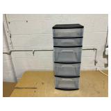 Sterilite 5 Drawer Tower, with both Shallow and Deep Clear Plastic Drawers Sterilite 5 Drawer Tower, with both Shallow and Deep Clear Plastic Drawers