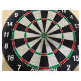 Narwhal Kingston Official Size Bristle Dartboard with 6 Steel Tip Darts Narwhal Kingston Official Size Bristle Dartboard with 6 Steel Tip Darts