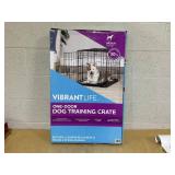 Vibrant Life Wire Dog Crate, Single-Door, Divider and Leak-Proof Tray Vibrant Life Wire Dog Crate, Single-Door, Divider and Leak-Proof Tray