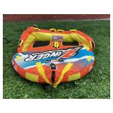 WOW Sports Zinger 1 or 2 Person Inflatable Towable Tube for Boating, Waterskiing Towable WOW Sports Zinger 1 or 2 Person Inflatable Towable Tube for Boating, Waterskiing Towable
