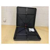 Mainstays 4 Foot Fold-in-Half Adjustable Folding Table Mainstays 4 Foot Fold-in-Half Adjustable Folding Table