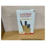 7PCS Chicago Cutlery Halsted Steak Knives & Wooden Block Set 7PCS Chicago Cutlery Halsted Steak Knives & Wooden Block Set