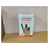 7PCS Chicago Cutlery Halsted Steak Knives & Wooden Block Set 7PCS Chicago Cutlery Halsted Steak Knives & Wooden Block Set