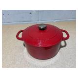 Lodge Cast Iron 5.5qt Red Enameled Dutch Oven Lodge Cast Iron 5.5qt Red Enameled Dutch Oven
