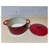 Lodge Cast Iron 5.5qt Red Enameled Dutch Oven Lodge Cast Iron 5.5qt Red Enameled Dutch Oven