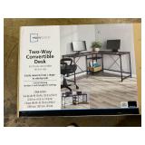 Mainstays Two-Way Convertible Desk with Lower Storage Shelf Mainstays Two-Way Convertible Desk with Lower Storage Shelf