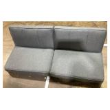 Mainstays 66" Studio Futon, Gray Linen Upholstery Mainstays 66" Studio Futon, Gray Linen Upholstery