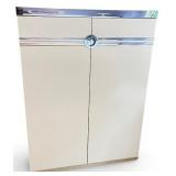 Pierre Cardin Art Deco-Style Cabinet with Chrome Trim