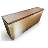 Pierre Cardin Modernist Chrome Headboard and/or Storage Cabinet