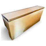 Pierre Cardin Modernist Chrome Headboard and/or Storage Cabinet